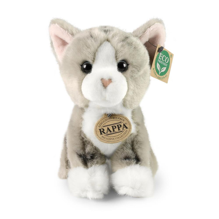 Pluszowy szary kot 18 cm Rappa maskotki