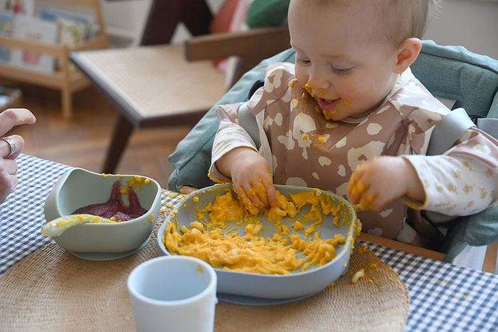 Komplet naczyń z silikonu z przyssawką Jungle Beaba 
