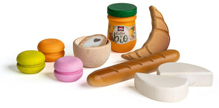 Zestaw do zabawy w gotowanie Francuski posiłek 10 elementów Erzi