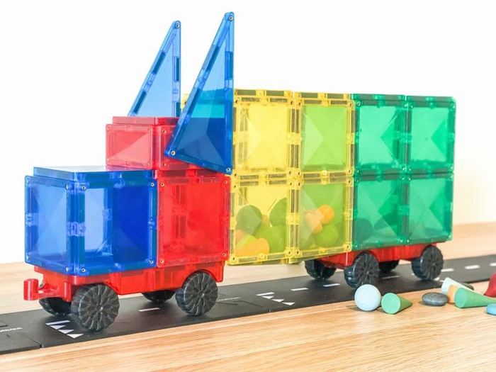 Klocki magnetyczne dla dzieci Rainbow Motion Pack 24 el Connetix