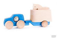 Drewniane Auto T z koniem