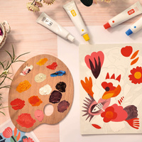 Atelier Grands Augustins Zestaw artystyczny dla dorosłych Ryby i ptaki na tle kwiatów Atelier 23 Djeco 