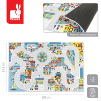 Mata dla dzieci do zabawy z drogą Miasto Cross Roads Janod