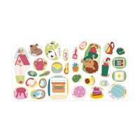 Książeczka do wyklejania z naklejkami Dom Janod