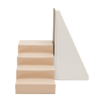 Duże klocki piankowe do wspinaczki i aktywnej zabawy dla dzieci schodki i ślizgawka zestaw beżowo biały Slider IGLU