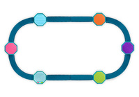Modułowa ścieżka sensoryczna z dźwiękami 14 elementów Balance & Groove B.Toys