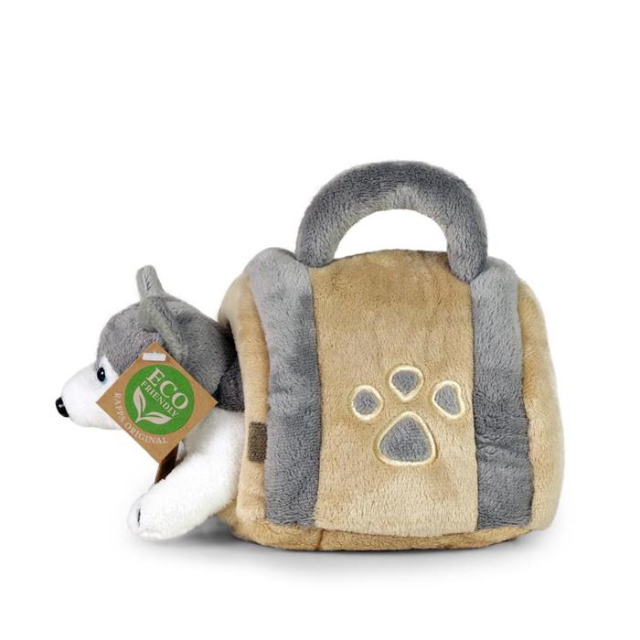 Pluszak dla dzieci piesek Husky 13 cm w otwieranej torebce Rappa maskotki