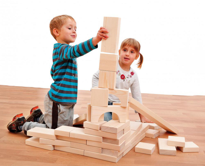 Klocki drewniane Maxi 41 elementów Erzi 