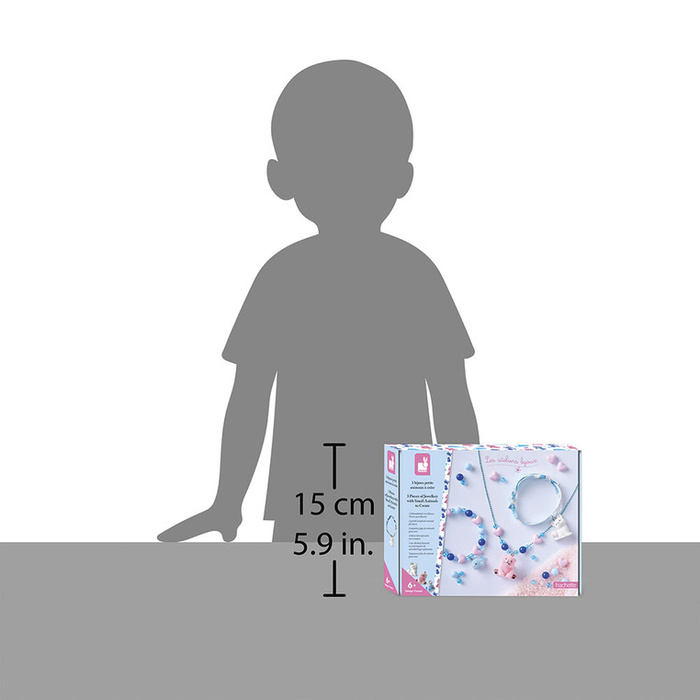 Zestaw kreatywny dla dzieci do tworzenia biżuterii z zawieszkami Małe zwierzątka Janod