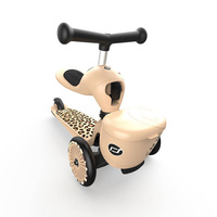 Highwaykick 1 Lifestyle 2w1 Jeździk i hulajnoga z zamykanym schowkiem 1-5 lat Leopard SCOOTANDRIDE