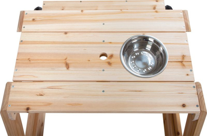 Piaskownica drewniana stolik z ławką zabawa w kuchni zestaw mebli ogrodowych 3w1 Small Foot