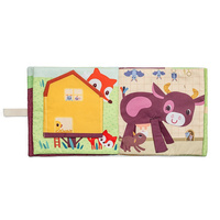 Lilliputiens Książeczka aktywizująca z mini-pacynkami Młode zwierzątka dla niemowląt i maluchów