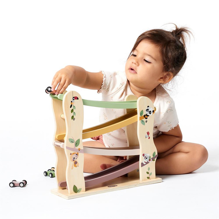 Tiny Love Drewniana Zjeżdżalnia z samochodzikami Boho Chic Wooden Collection
