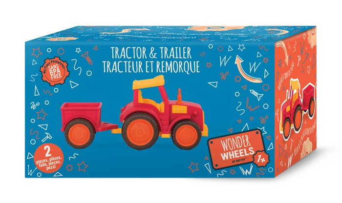 Traktor z przyczepką Autko dla dzieci Wonder Wheels Battat
