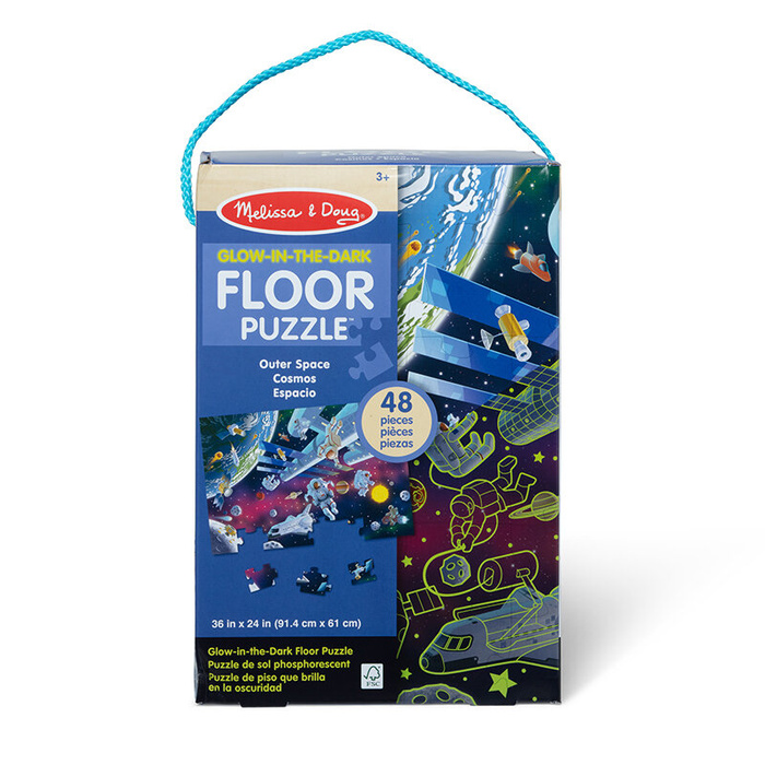 Puzzle podłogowe z efektem fluorescencyjnym 48 el. Kosmos Melissa & Doug