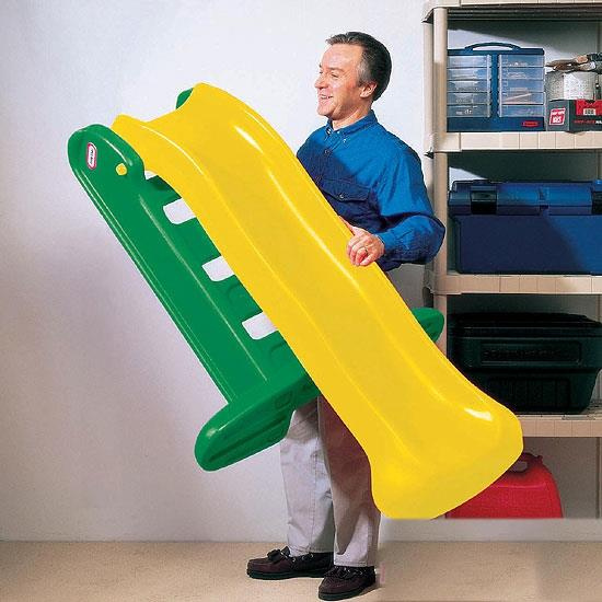 Little Tikes duża Zjeżdżalnia ogrodowa 150 cm słoneczne kolory do zabawy na świeżym powietrzu