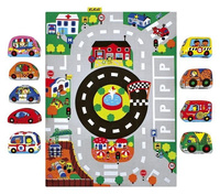 Miękka mata z kolorowymi autkami K's Kids