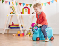 Interaktywny jeździk walizka dla dzieci On the Gogo Woofer Pies B.Toys