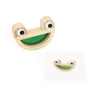 Klocki drewniane dla dzieci sensoryczne przeźroczyste kolorowe Janod