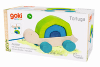 Zabawka do ciągnięcia drewniany żółw do składania Tortuga Goki
