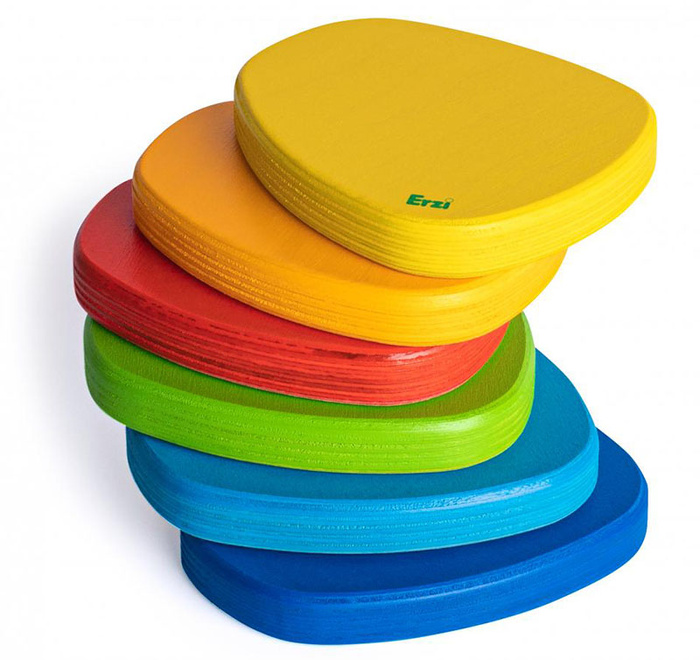 Ścieżka równoważna sensoryczna drewniane kolorowe kamienie Erzi