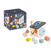 Sorter zamykany na klucz drewniany Domek dla ptaszków Sweet Cocoon Janod