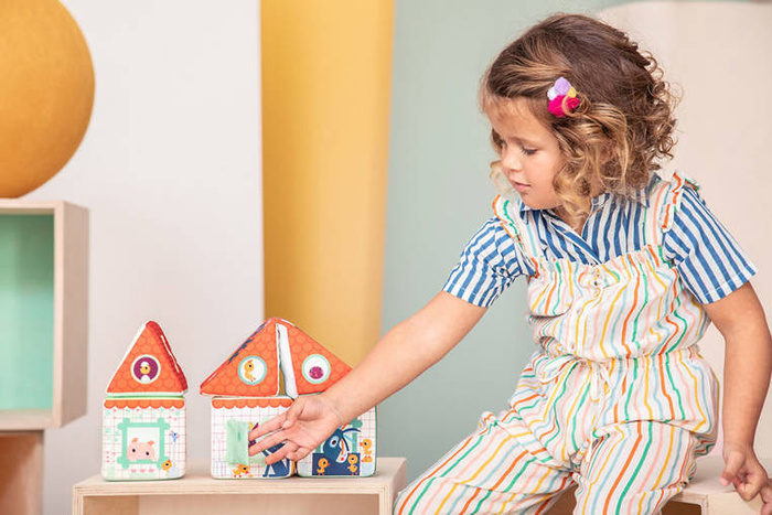 Miękkie klocki multifunkcyjne Stodoła Farma 5 szt. Lilliputiens