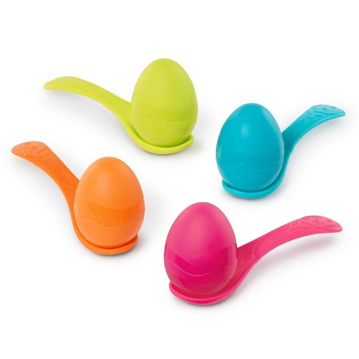 Gra zręcznościowa dla dzieci wyścig z jajkiem na łyżce B.Toys