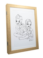 Ramka na obrazki dziecka otwierana 50 rysunków Buki