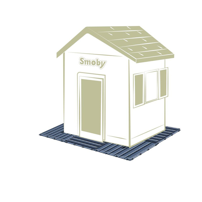 Smoby Podłoga do domku 6 części trwałych i uniwersalnych paneli ogrodowych