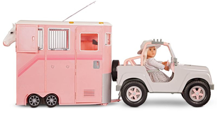 Przyczepa do przewozu koni z wyposażeniem Our Generation