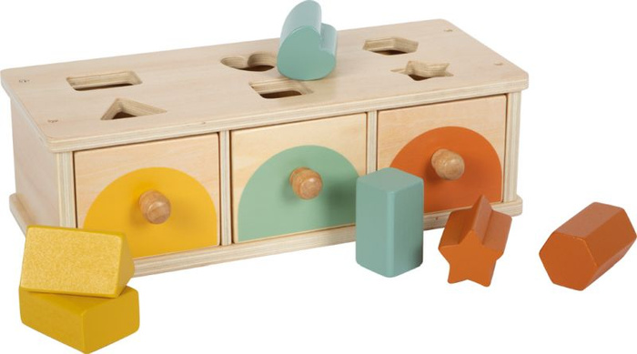 Edukacyjny sorter dla dzieci z szufladkami Montessori Small Foot