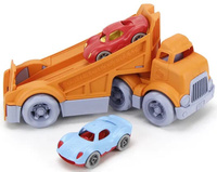 Ciężarówka zjeżdżalnia dla autek Green Toys zestaw z samochodami