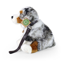 Pluszowy Owczarek Australijski Rappa 27 cm ekologiczny Piesek ze smyczą dla dzieci