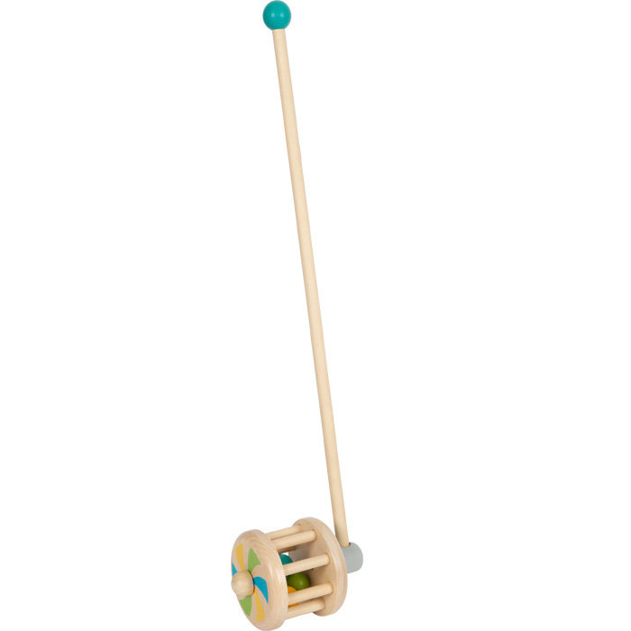 Pchacz grzechotka 2w1 drewniana Small Foot