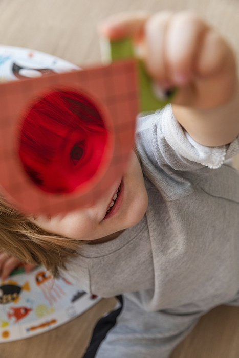 Okrągłe puzzle XXL Odkrywca zwierząt Goula