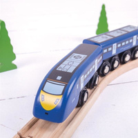 Pociąg drewniany ekspresowy Jedynka Bigjigs Rail