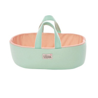 Zestaw dla dzieci lalka Peach i przenośne łóżeczko Love Stella Manhattan Toy