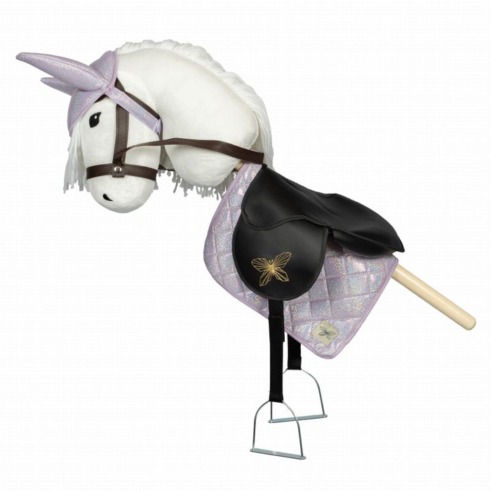 Podkładka pod siodło i bonetka fioletowe dodatki do Hobby Horse by Astrup