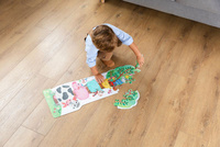 Wielkie puzzle dwustronne Farma Świecące w ciemności 27 el Goula