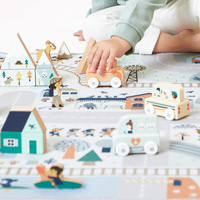 Mata dla dzieci do zabawy z drogą Biała Dolina Cross Roads Janod