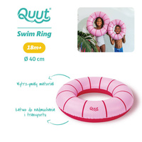 Koło dmuchane do pływania 40 cm Cherry Red Quut