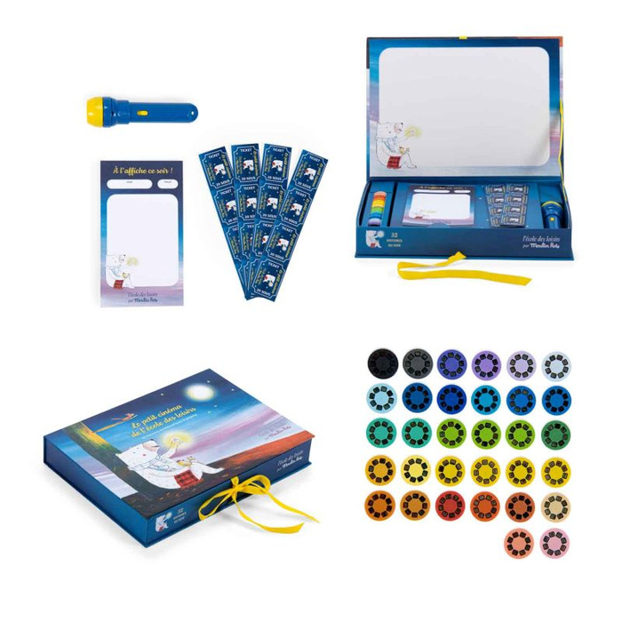 Zestaw kino z projektorem 32 historyjki Szkoła rekreacyjna Moulin Roty