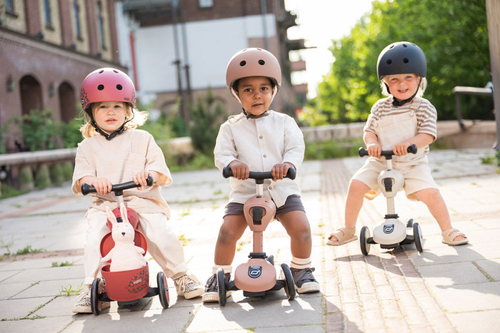 SCOOTANDRIDE Kask XXS-S dla dzieci 1-5 lat Mocha