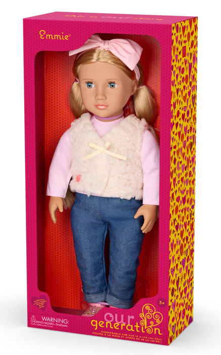 Lalka dla dzieci EMMIE 46cm mała elegantka Our Generation