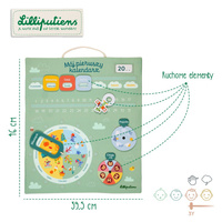 Miękka tablica aktywizująca dla dzieci Kalendarz Lilliputiens