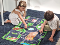 Miękka mata animacyjna Droga 72 x 120 cm i 3 autka Buki