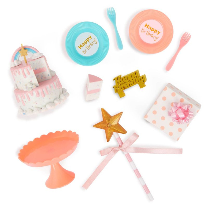 Lalka dla dzieci ROMY 46cm solenizantka z rekwizytami do świętowania urodzin Our Generation