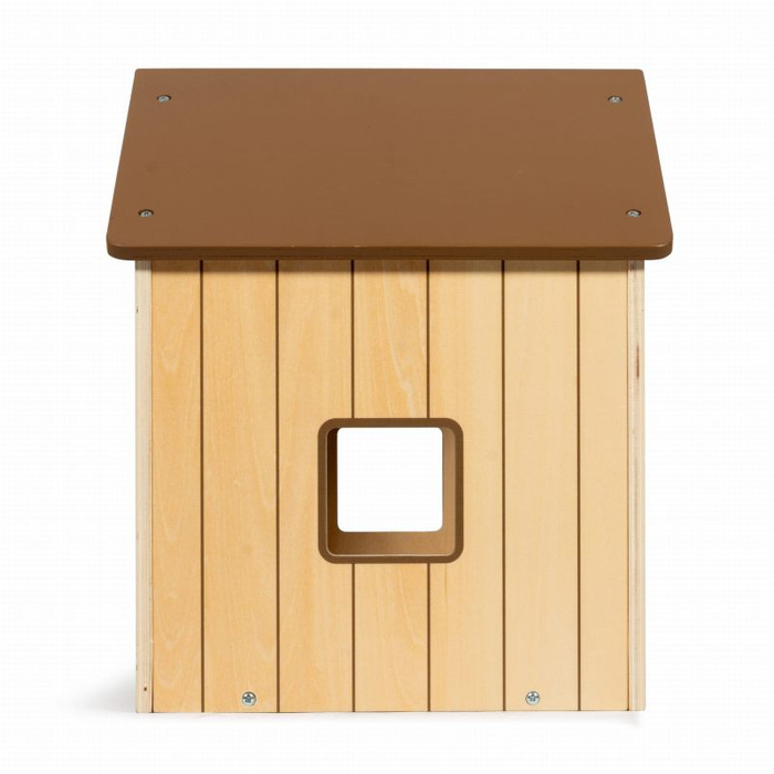 Domek drewniany z akcesoriami dla pluszowych piesków Astrup