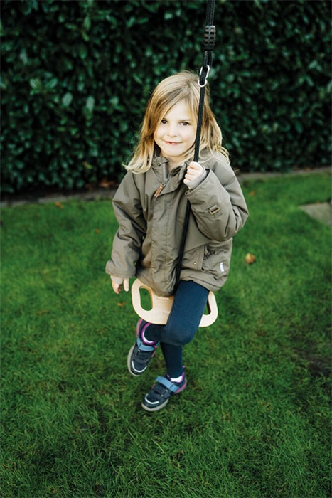 Drewniana huśtawka dla dzieci dysk z uchwytami Black Line Small Foot